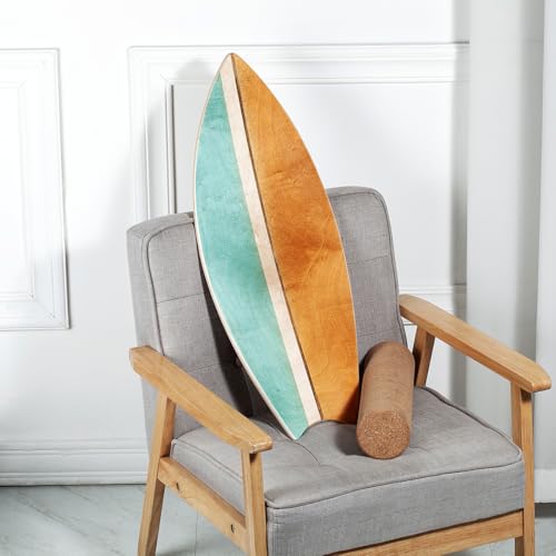 Balance Board with Natural Cork Roller - Blue Indoor Surfing Trainer