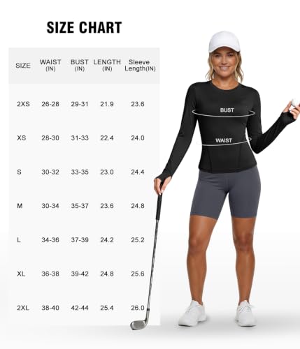Women's Long Sleeve Compression Athletic Top Underscrubs - Medium, Black, White & Blue