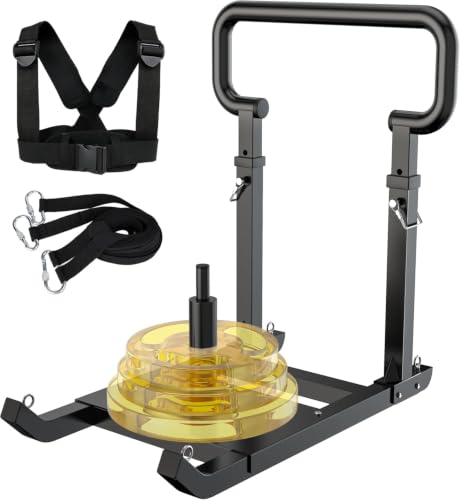 GanFindX Matte Workout Weight Sled for Speed & Strength Training - Heavy Duty, Adjustable Resistance
