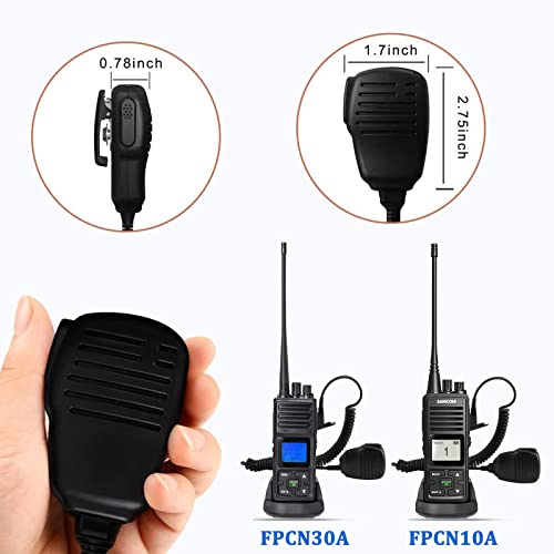 2 Pin K Type Shoulder Speaker Microphone 6 Pack for Radio Communication