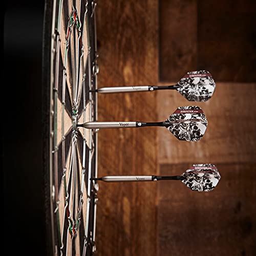 Viper Sinister 95% Tungsten Steel Tip Darts Set 25g Slim Barrel, Includes Shafts & Flights