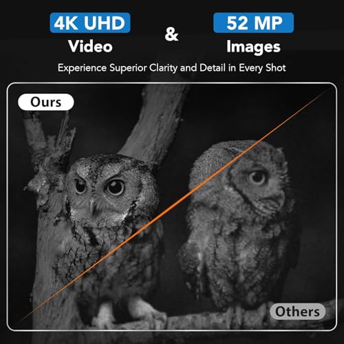 4K UHD Rechargeable Night Vision Goggles with Remote App Control - Black
