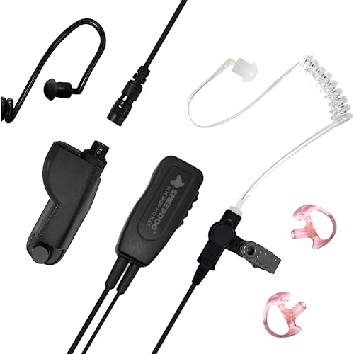 Sheepdog Microphones Police Lapel Microphone for Motorola Two-Way Radios