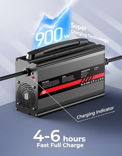 48V Golf Cart Battery Charger for Club Car Precedent & DS 1995-2008 - 15A Overcharge Protection