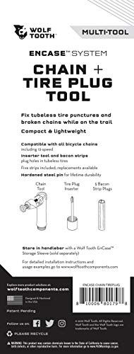 Bike Chain and Tubeless Tire Multi-Tool Kit - Compatible with All Bicycle Chains