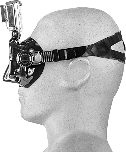 OctoMask Scuba Mask with GoPro Mount - Black Waterproof Snorkeling & Diving Mask