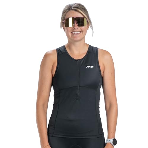 Zoot Women's Core Tri Tank Top - Medium Jet Black Activewear