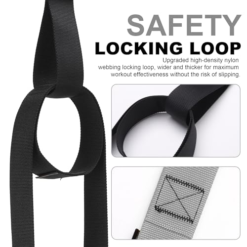 Home Resistance Training Kit with Adjustable Suspension Straps - Grey