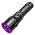 365nm UV Flashlight with Filter Lens & USB Rechargeable, 30W Black Light - Variation: 365nm1