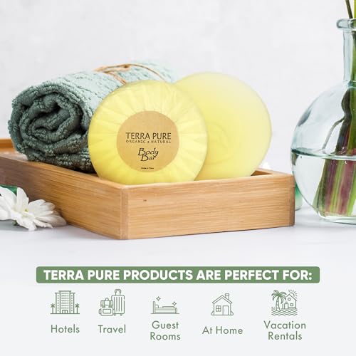Travel Size Body Bar Soap 100 Pieces - Green Tea Scent, Hotel & Vacation Amenities