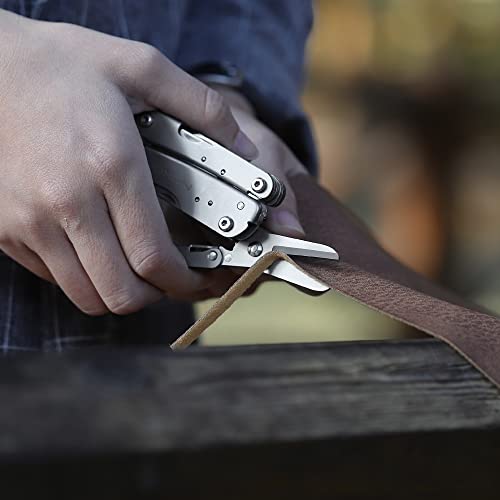 Roxon M2 Mini Multitool with Folding Scissors, 14-in-1 Pocket EDC Tool