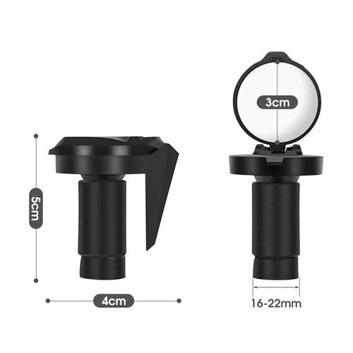2PCS Bicycle Handlebar Blockage Folding Rearview Mirror Road Handlebar Blockage Convex Reflector Mountain Bike Equipment