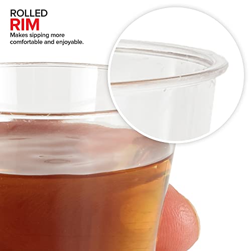 2000 Pack 1.5 oz Clear Plastic Disposable Shot Glasses for Jello Shots & Party Use