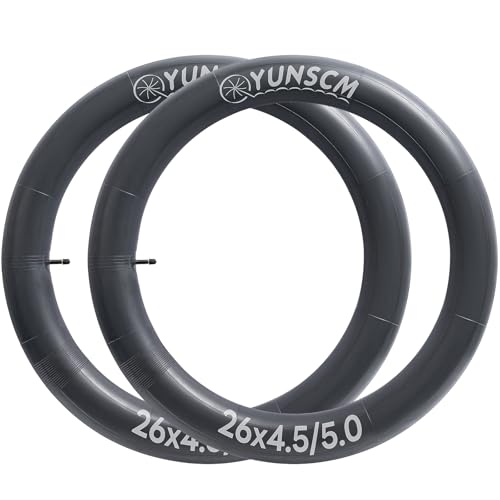 26 Inch Fat Bike Tube 26x4.5/5.0 with AV32mm Schrader Valve - Black 01