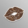 Car Window Vinyl Decal Sticker Leopard Print 2 Pack - 5 Inch Vehicle Decals