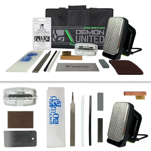 Demon Snowboard & Ski Tuning Kit with Wax, Iron, Tools & Carry Case