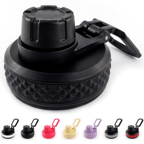 Water Bottle Lid Replacement Black Compatible with Thermoflask and Hydroflask