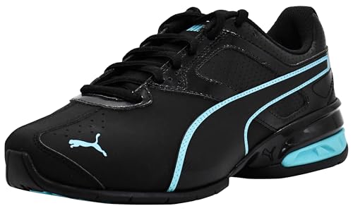 PUMA Women's Tazon 6 Sneakers - Size 8.5, Black & Aqua Lifestyle Shoes