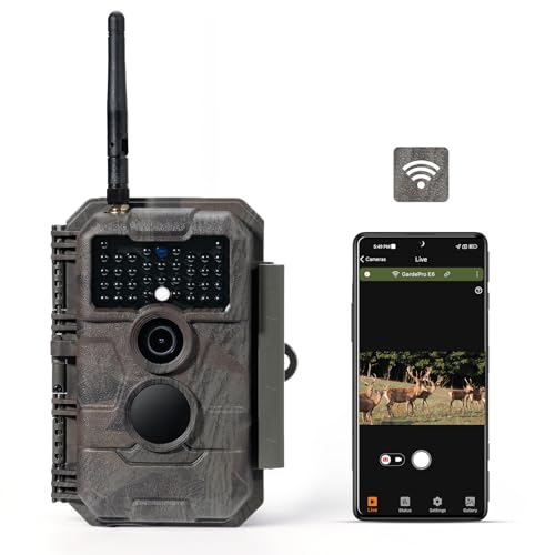 GardePro E6 WiFi Trail Camera with External Antenna, 64MP & Night Vision