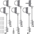 Insaga 3'' Blade Ground Anchors 24''-Pack Heavy Duty Earth Stakes for Trampolines Sheds & Carports