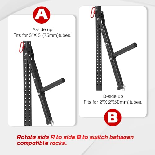 Adjustable Belt Squat Attachment for Power Racks - Universal Fit