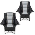 OttoCamp 2 Pack Oversized Padded Camping Chairs for Adults, Foldable Outdoor Seating