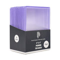 50 Count Trading Card Top Loaders - Clear Hard Plastic Sleeves for Sports & Collectible Cards - 55pt