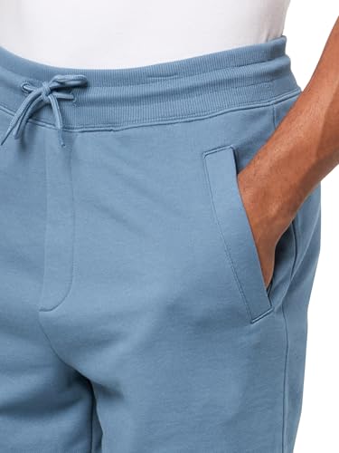 Men's Square Logo Jersey Shorts - Large / China Blue - Pull-On Style