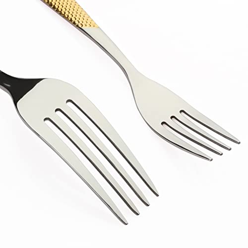 40-Piece Gold Silverware Flatware Set for 8 People - Stainless Steel Cutlery