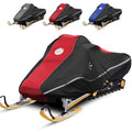 Snowmobile Cover Waterproof Heavy Duty 600D Oxford Fabric 126-145" Red - Freeze-Resistant to -40°F