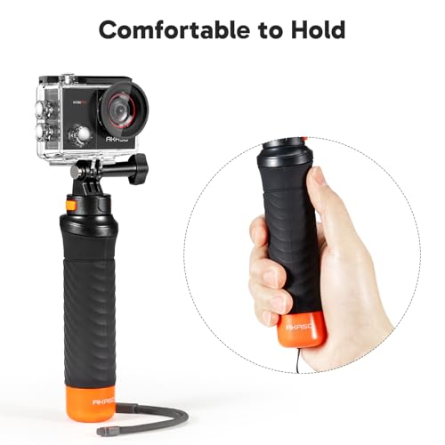 AKASO EK7000 Pro 4K Action Camera with Touch Screen Waterproof Floating Grip Bundle