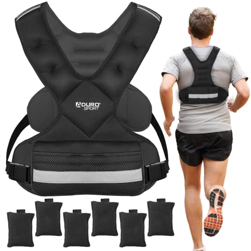 Weighted Vest 20-32lbs Adjustable Body Weight Vest for Men Women Kids - 6x 2lb Weights