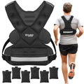 Weighted Vest 20-32lbs Adjustable Body Weight Vest for Men Women Kids - 6x 2lb Weights