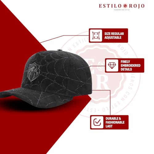 Ferreti FT154 Black Spider Snapback Cap - Unisex Urban Streetwear Hat