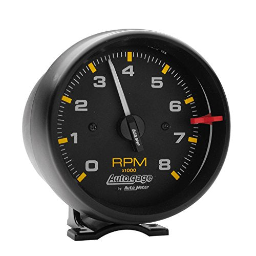 AUTO METER 2300 Autogage Tachometer 3.75 inch Black Dial for Cars & Racing
