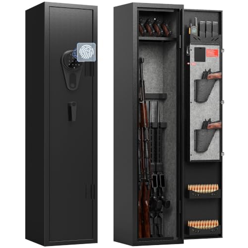 Biometric Gun Safe for Rifles and Pistols - Secure Home Safe with Quick Access