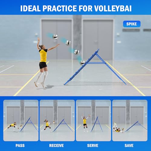 6FTx4FT Multi-Sport Rebounder Net for Volleyball, Lacrosse, Baseball, Soccer Training