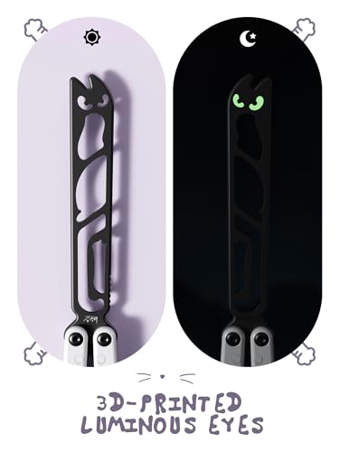 Black Nabalis x Seongbae Butterfly Knife Balisong - 7075 Aluminum Channel Design