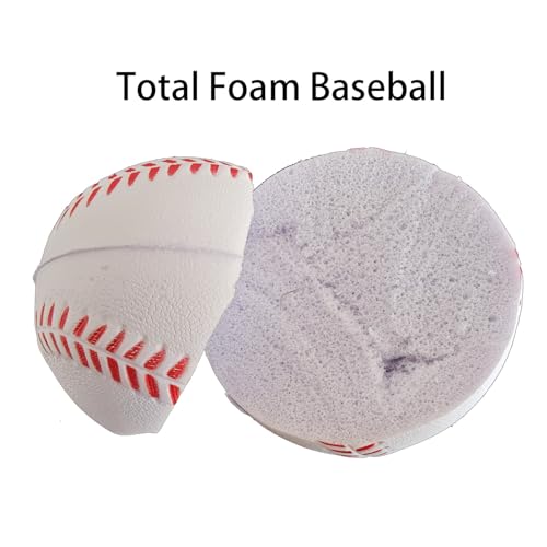 4 White Foam Baseballs Practice Training Balls for Beginners Safe Throwing
