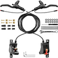 DYISLAND LD-200 Hydraulic Disc Brake Set for Ebike Front/Rear Black - 1000mm/1850mm