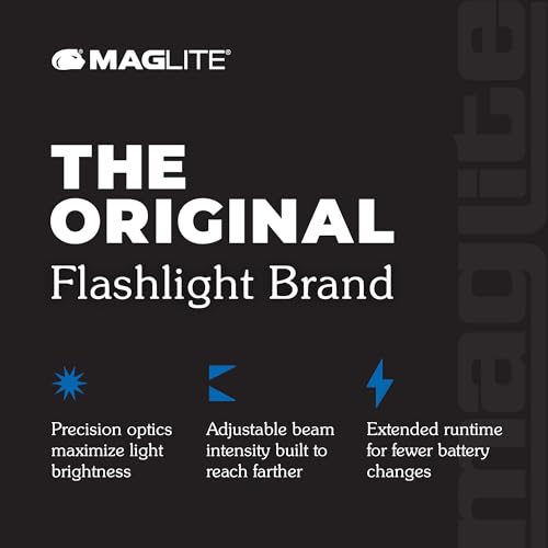 MagLite MAG-TAC 2-Cell CR123 LED Flashlight with Plain Bezel – Black