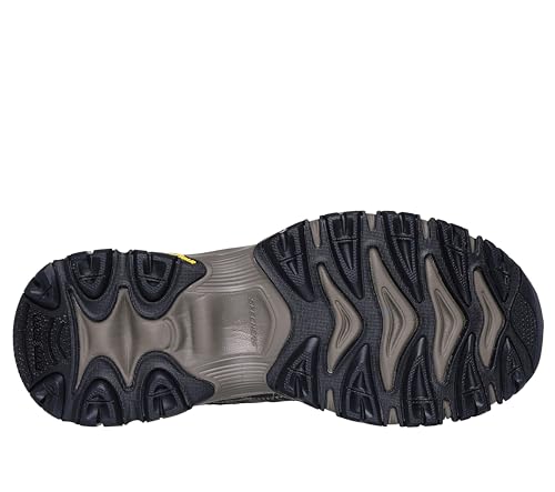 Skechers Men’s M. Fit 2.0 Outdoor Sneakers Charcoal/Gold, Lace-Up, Rubber Outsole