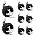 Shimeyao Key Lock Boat Hatch Latch 2.5-inch T Handle Marine Locking Latch, Black, 4 Pack