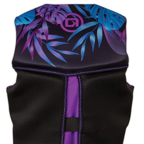 O'Brien Women's Flex V-Back Neoprene Life Jacket for Watersports, Purple XL