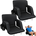 JFIQOWR Stadium Bleacher Seats with Back Support & Recline, 2 Pack