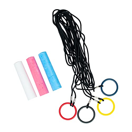 Outdoor Basketball Court Marking Kit with Chalk & Line String