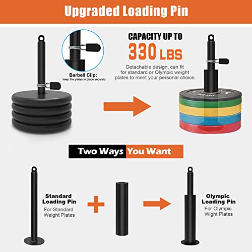 SERTT Home Gym Pulley System Black - Lat Pulldown, Triceps, Biceps, Shoulder Workout