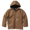 Carhartt Boys' Insulated Canvas Active Jacket Small Brown - Warm Durable Outerwear