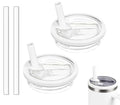 White 2 Pack 30 oz Tumbler Flip Straw Lid Replacement for Stanley Quencher