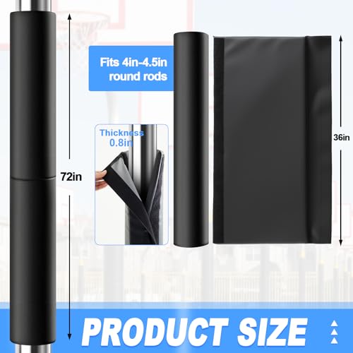Silipull 4-4.5 Inch Round Waterproof Basketball Pole Padding Safety Guard